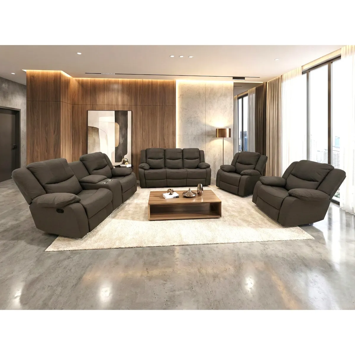 Arlo Recliner Sofa Set 7 Seater