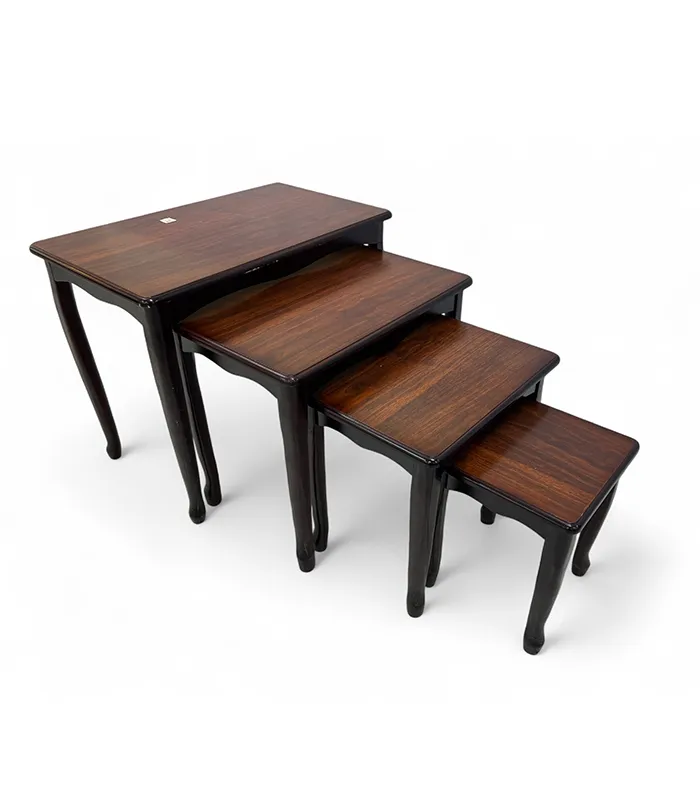 Classic Wooden Nesting Stool Set (4 piece)