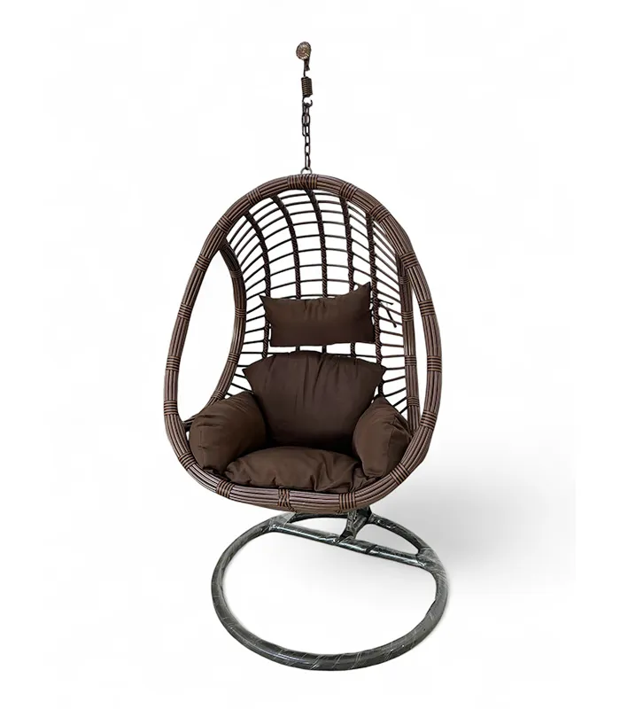 COCO RATAN SWING CHAIR – Brown