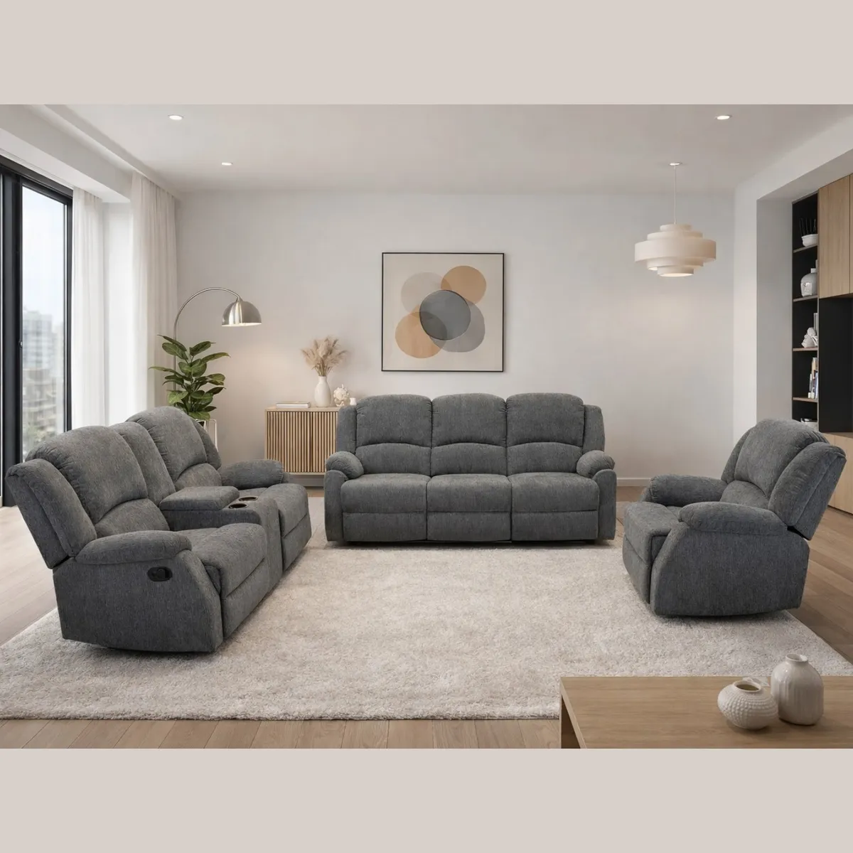 Horizon 6 Seater Recliner Sofa Set