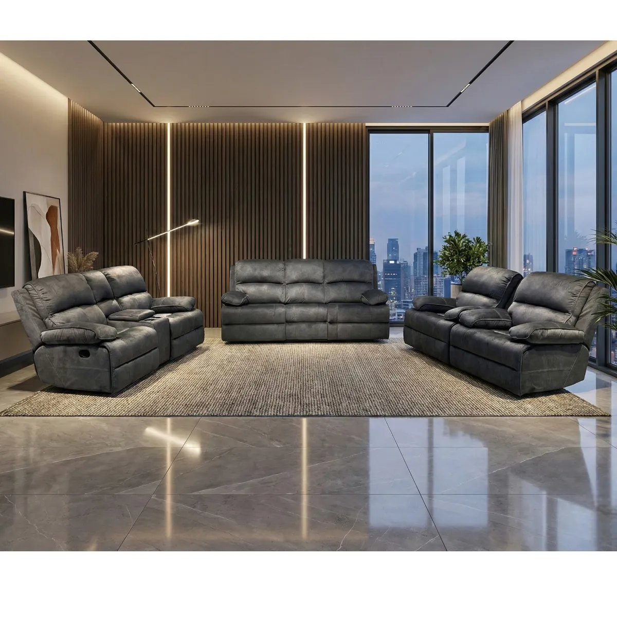 TAVROS RECLINER SOFA SET 7 SEATER