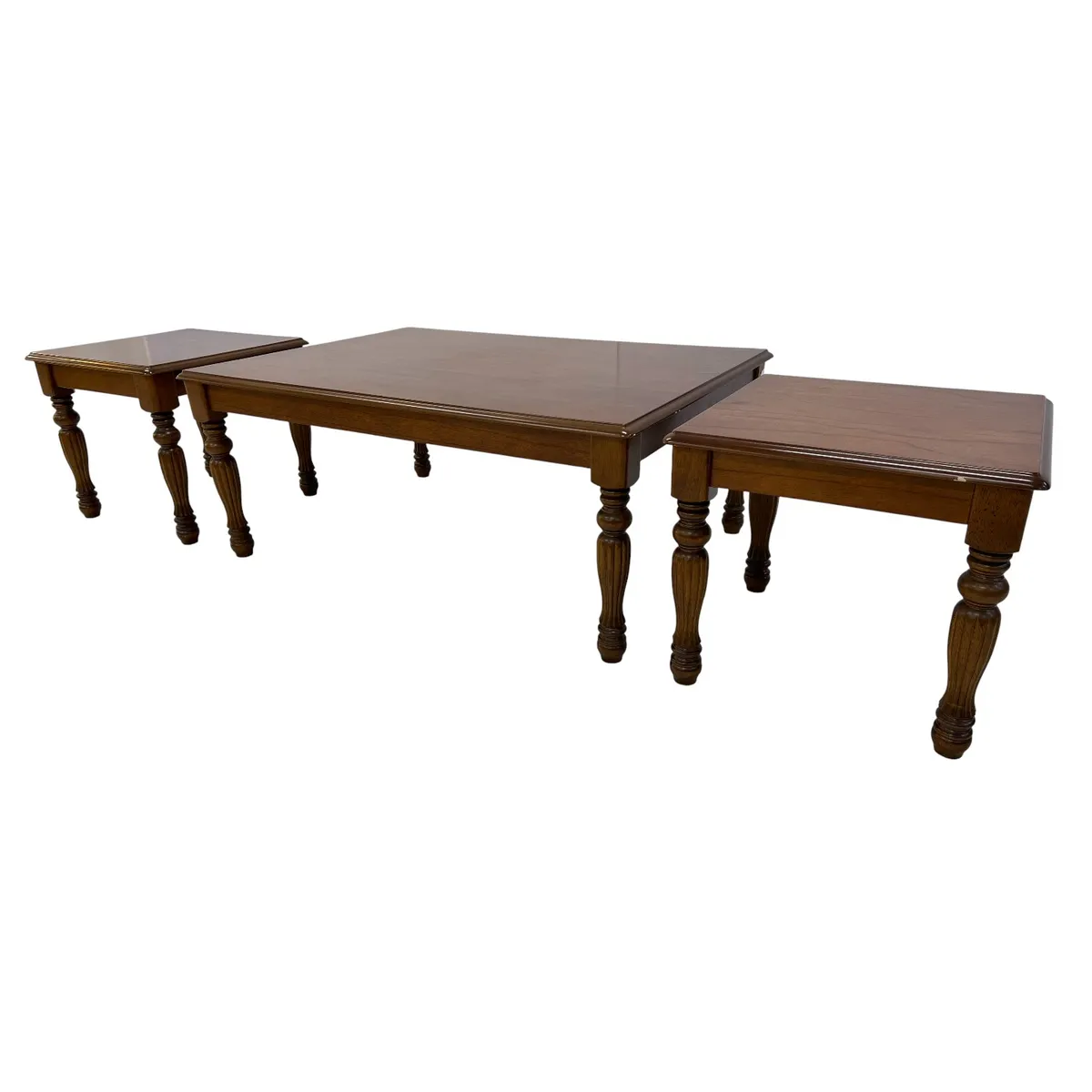 Windsor Solid Wood Coffee Table Set (3-Piece)